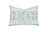 Indiennes Stripe Sea Lumbar Pillow Cover | Lee Jofa | Blue and Green