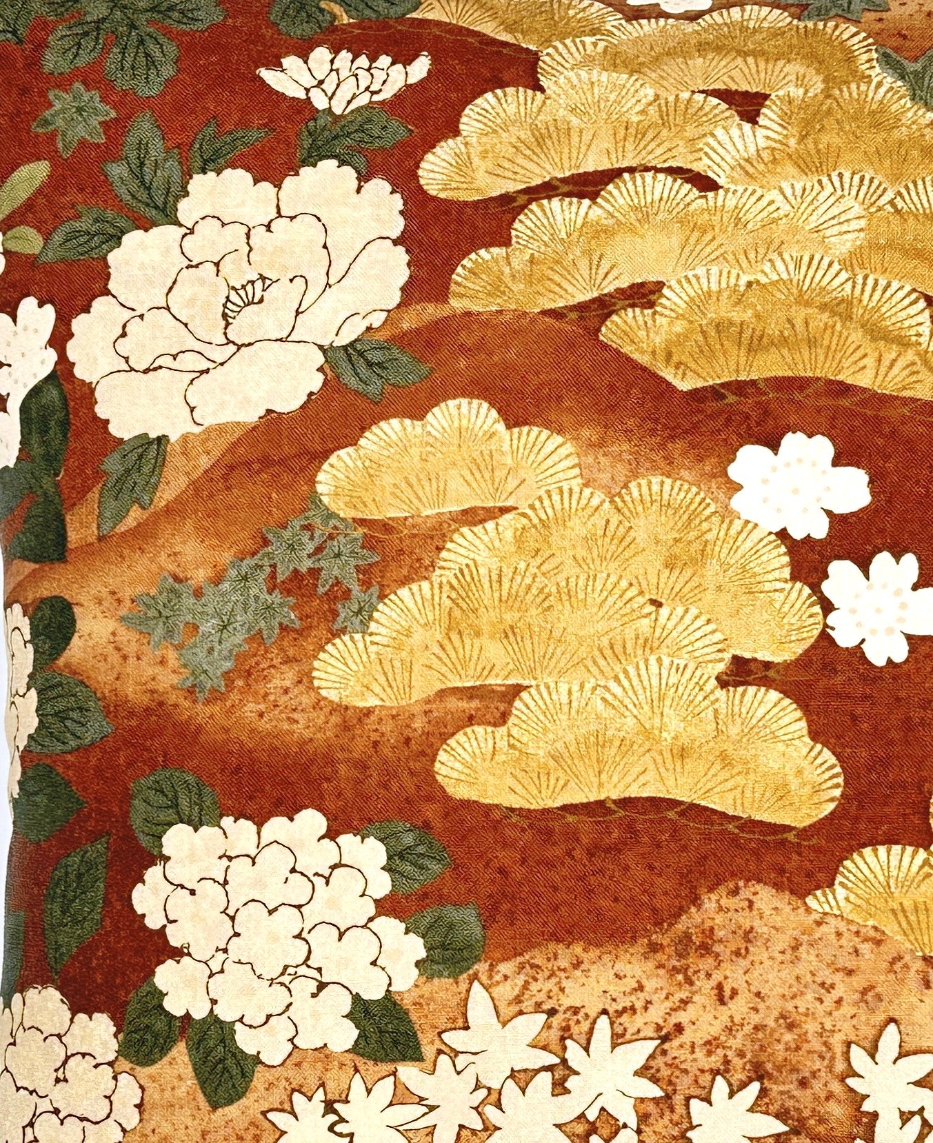 Schumacher Golden Hills Botanical Pillow Cover