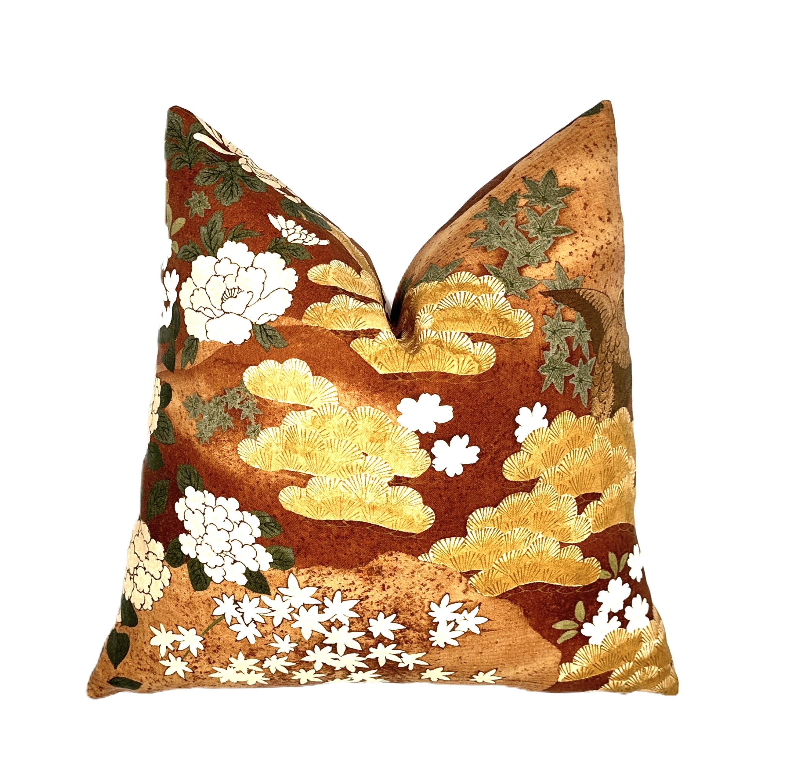 Schumacher Golden Hills Botanical Pillow Cover