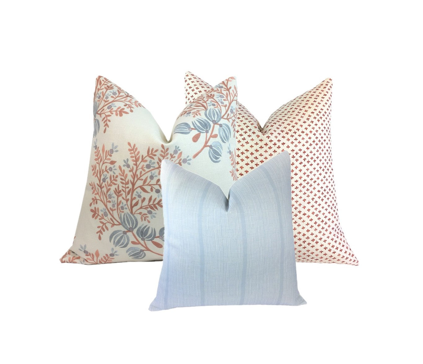 Flying Tack Collection #3 | Terra Cotta Blues | Paule Rust | Haint Blue Stripe