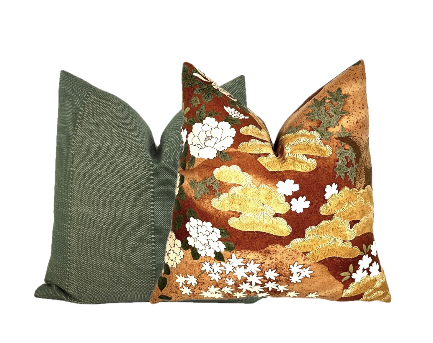 Schumacher Golden Hills Botanical Pillow Cover