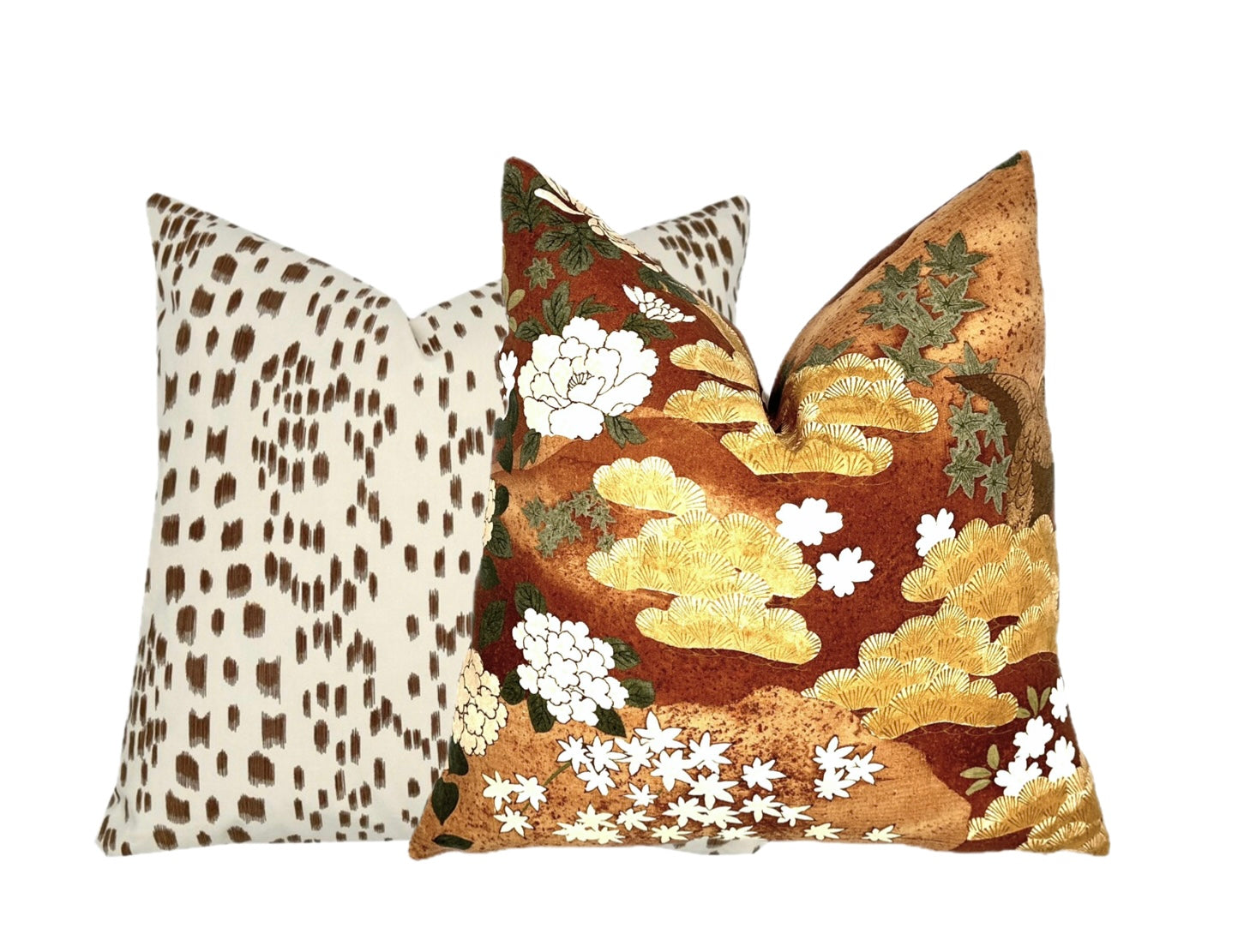 Schumacher Golden Hills Botanical Pillow Cover