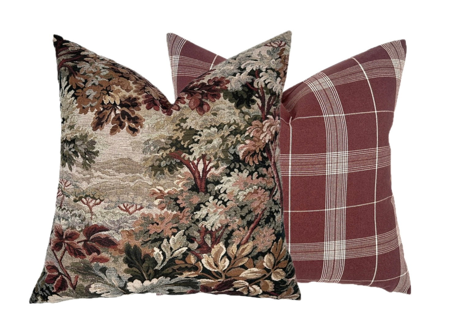 Woodrose Botanical Tapestry Pillow Cover | Moody | Earth Tones