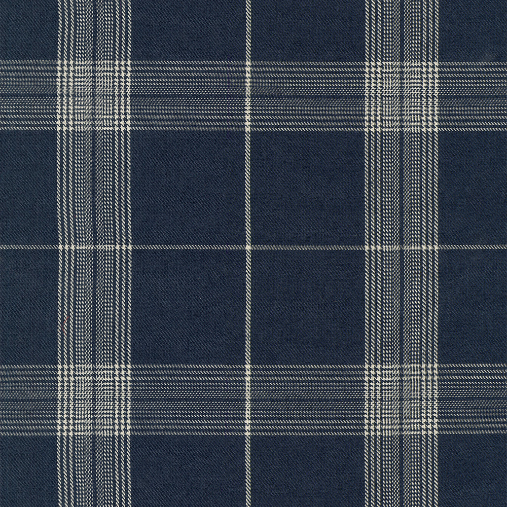 Newport Indigo Plaid Pillow Cover | Dark Navy | Dark Blue | Same Fabric Both Sides