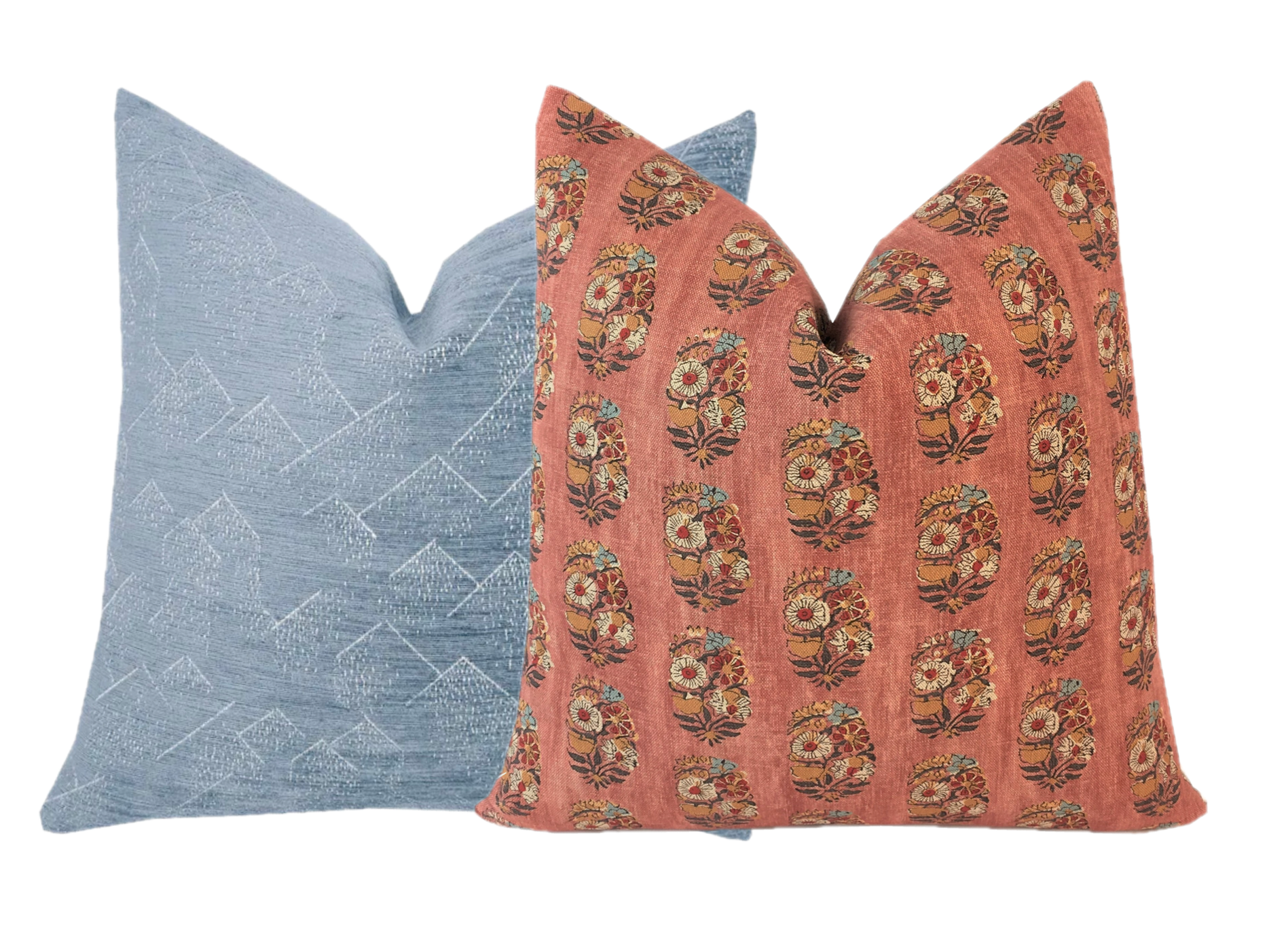 Posie Rusty Rose Pillow Cover | Designer