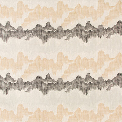Cascadia Basalt Pillow Cover | Charcoal and Neutral Tones | Kelly Wearstler