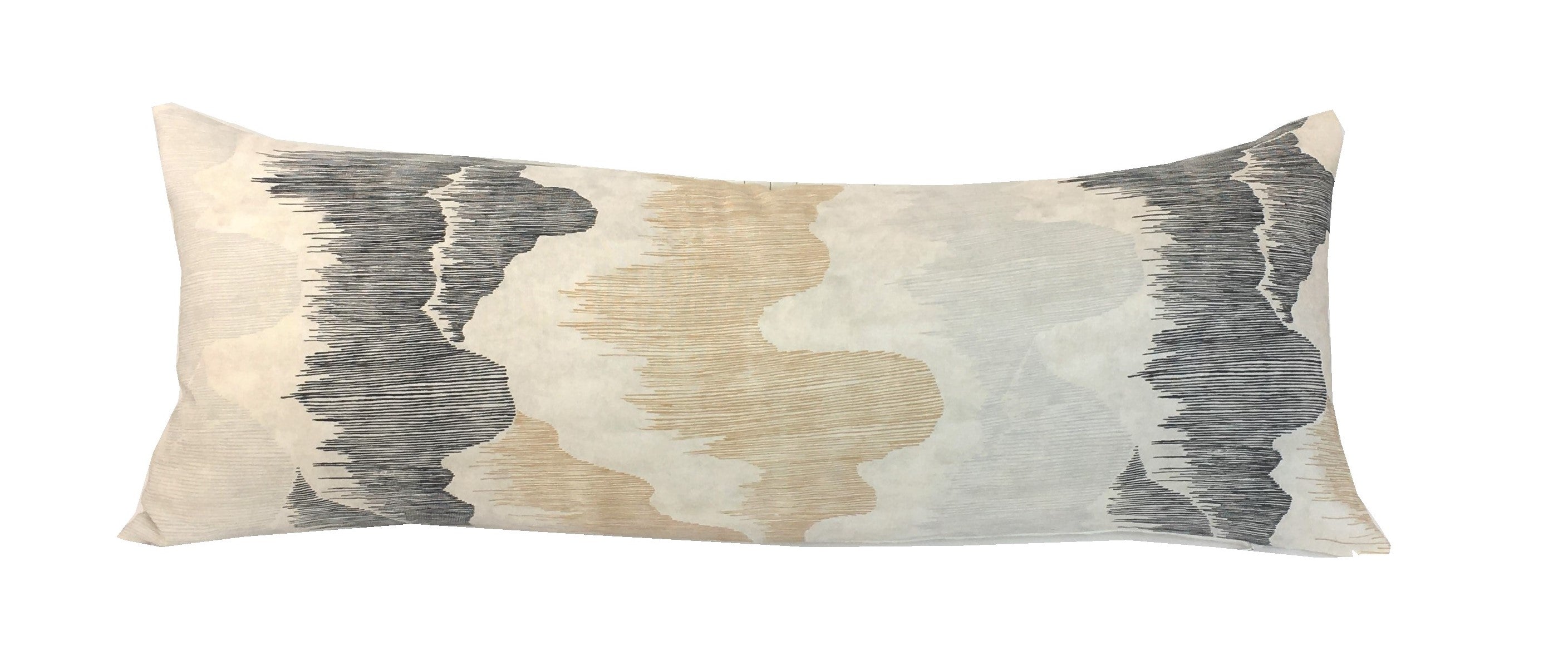 Cascadia Basalt Lumbar Pillow Cover | Long Lumbar Sizes | Bed Pillow