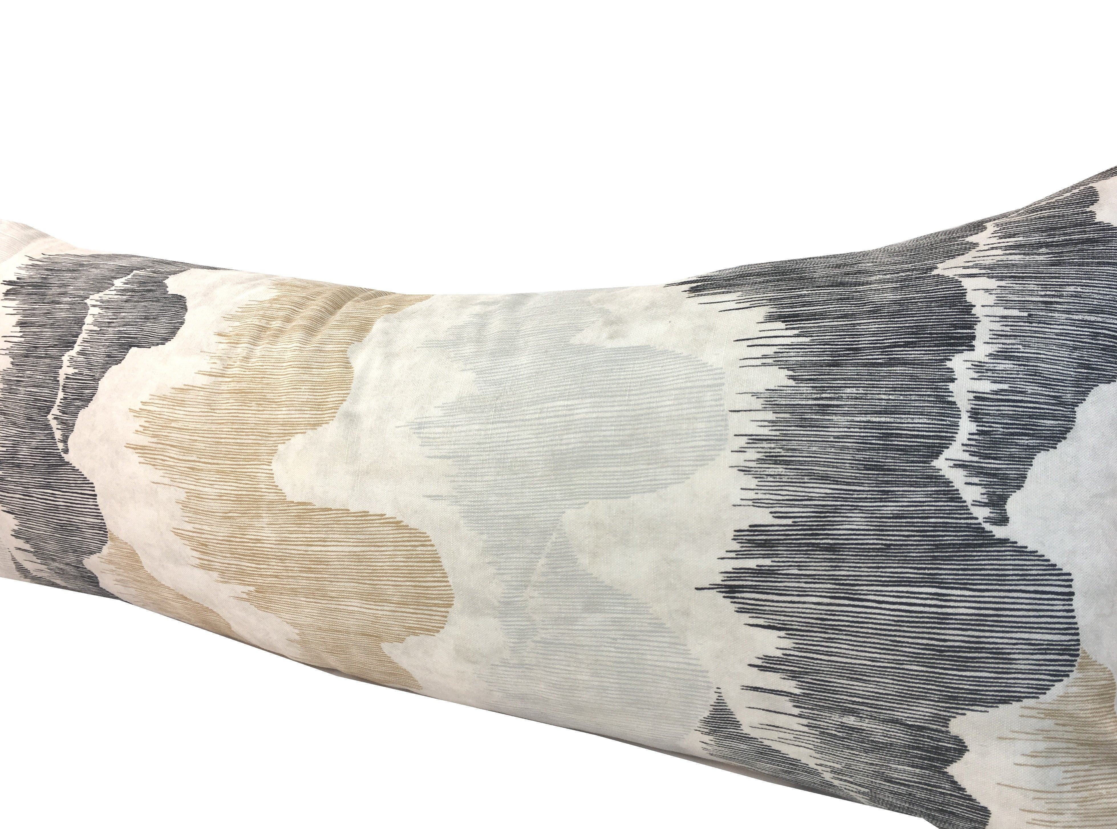 Cascadia Basalt Lumbar Pillow Cover | Long Lumbar Sizes | Bed Pillow