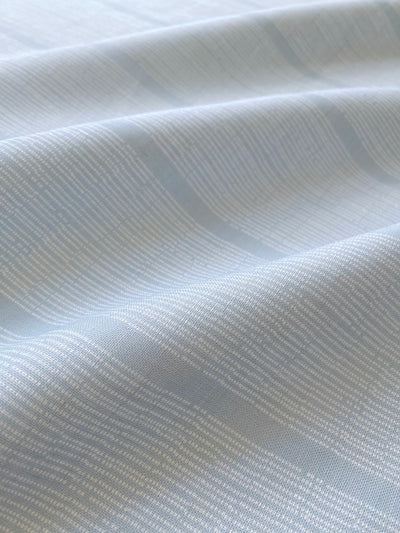 Haint Blue Stripe Pillow Cover | Sandbar Pool | Ivory Stripe pattern on Blue Linen