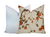 Persimmon Birds Pillow Cover | Brown & Persimmon Tones Botanical