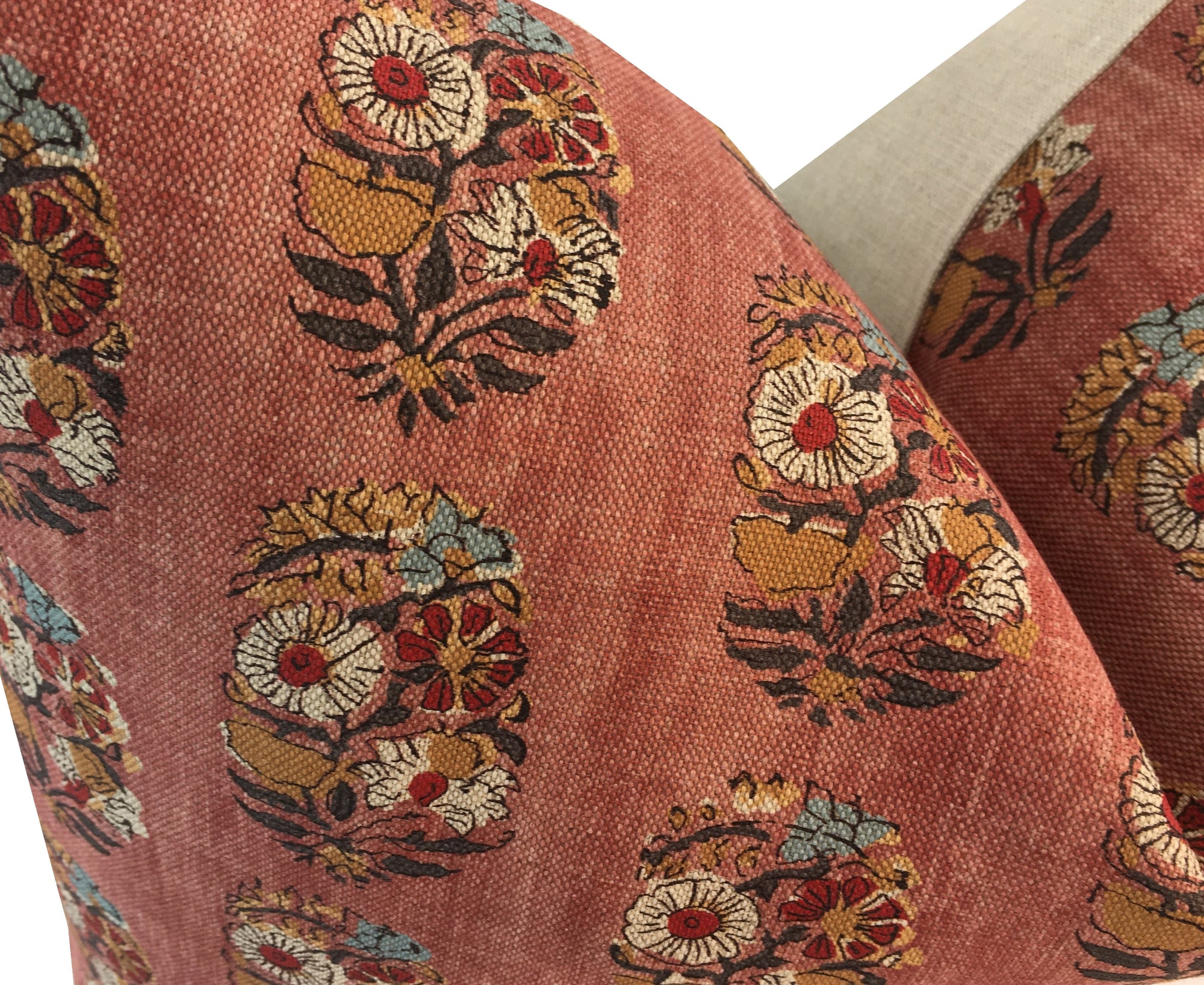 Posie Rusty Rose Pillow Cover | Designer