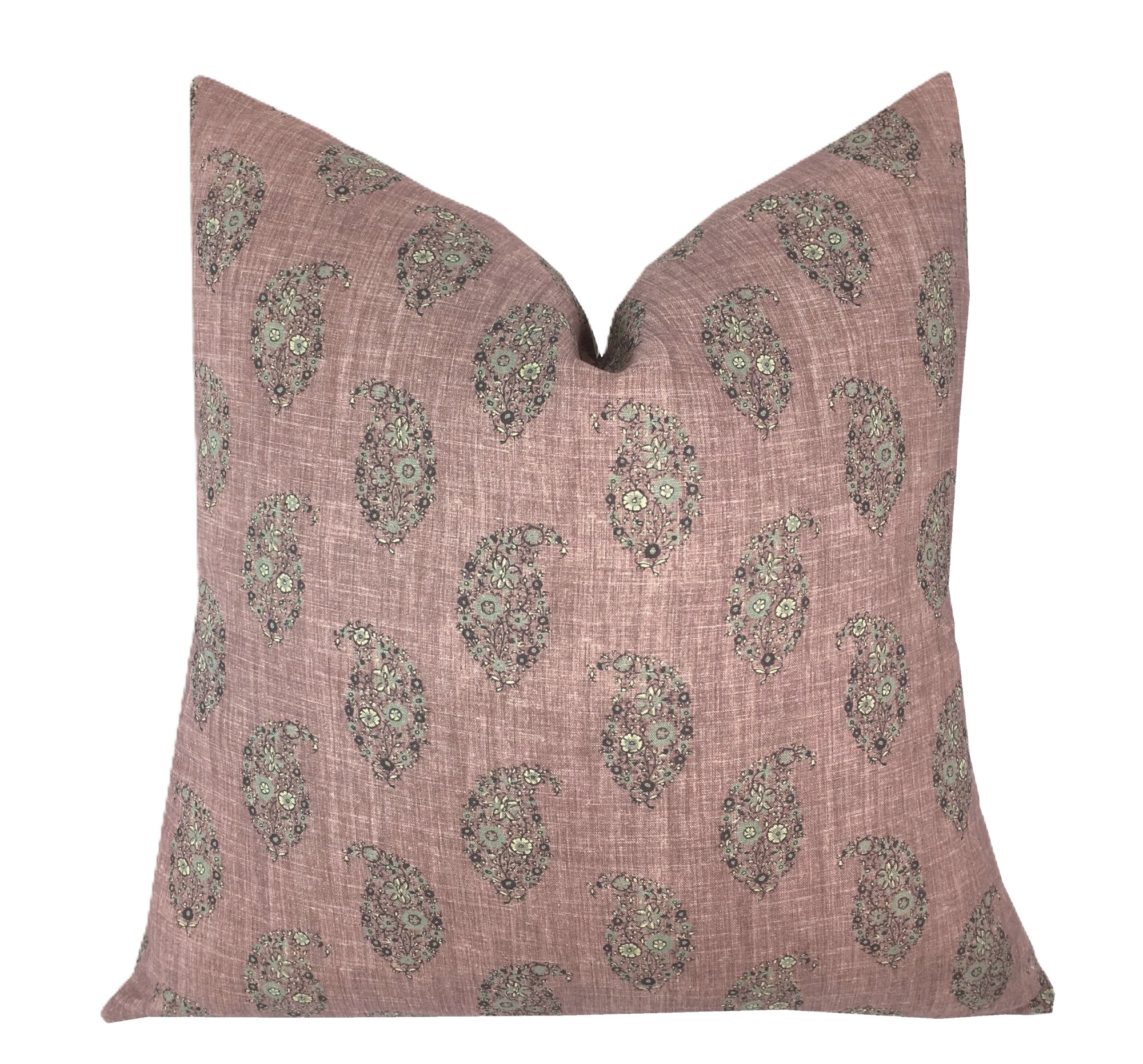 Jessamy Viola Rose Pillow Cover | Plum Grey | Amethyst