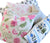 Kathy Vine Pink and Green Linen Pillow Cover