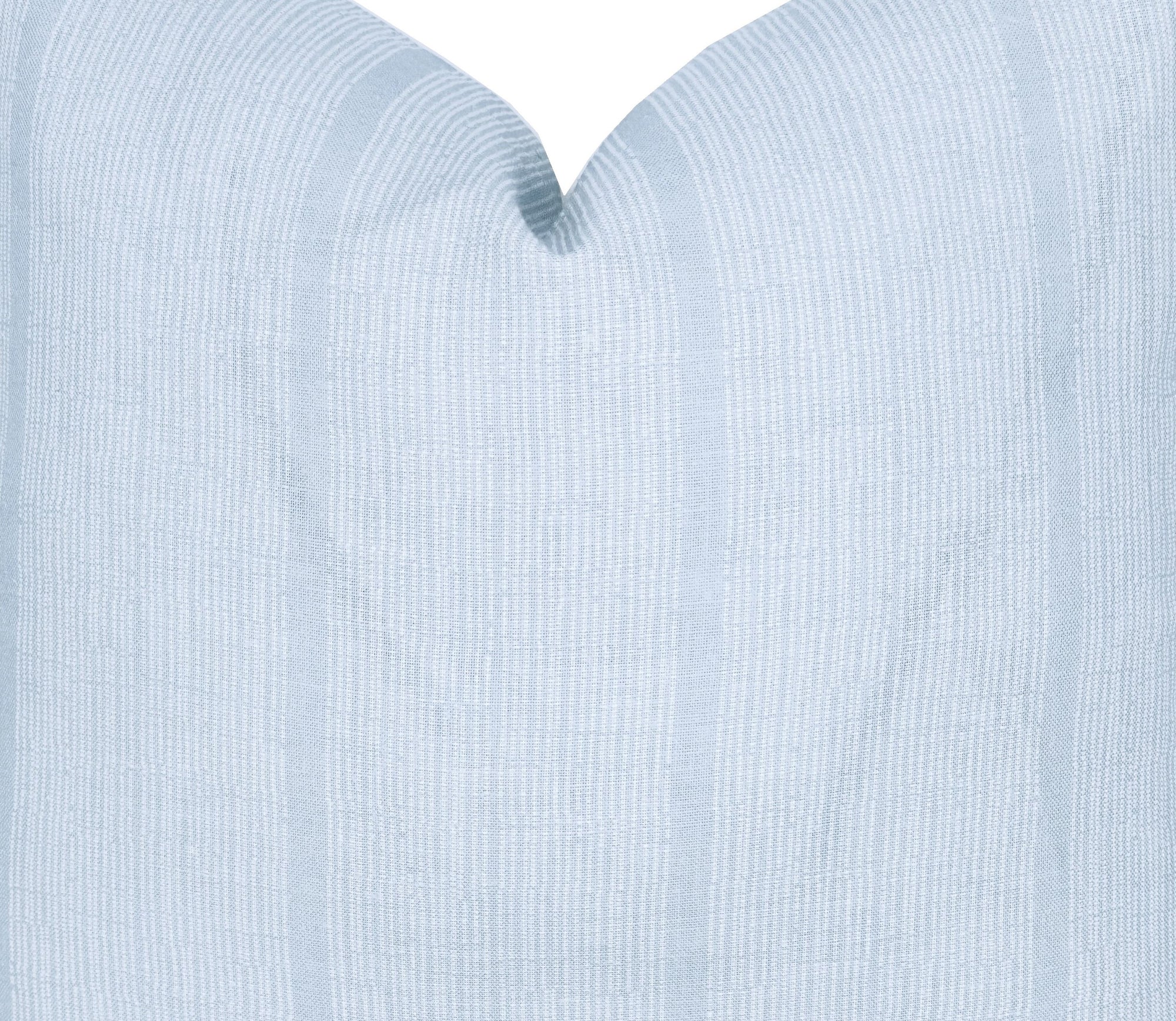 Haint Blue Stripe Pillow Cover | Sandbar Pool | Ivory Stripe pattern on Blue Linen