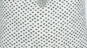 Paule Indigo Blue on Cream Pillow Cover | Small Scale Neutral