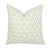 Feather Green Block Print Pillow Cover | Same Fabric Both Sides