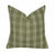 Olive Green Plaid Pillow Cover | Woven Check