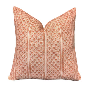 Flying Tack Collection #11 | Brynn Rust Stripe |Terra Cotta Blues Floral | Paule Rust. | 3 Pillow Covers | Pillow Combination