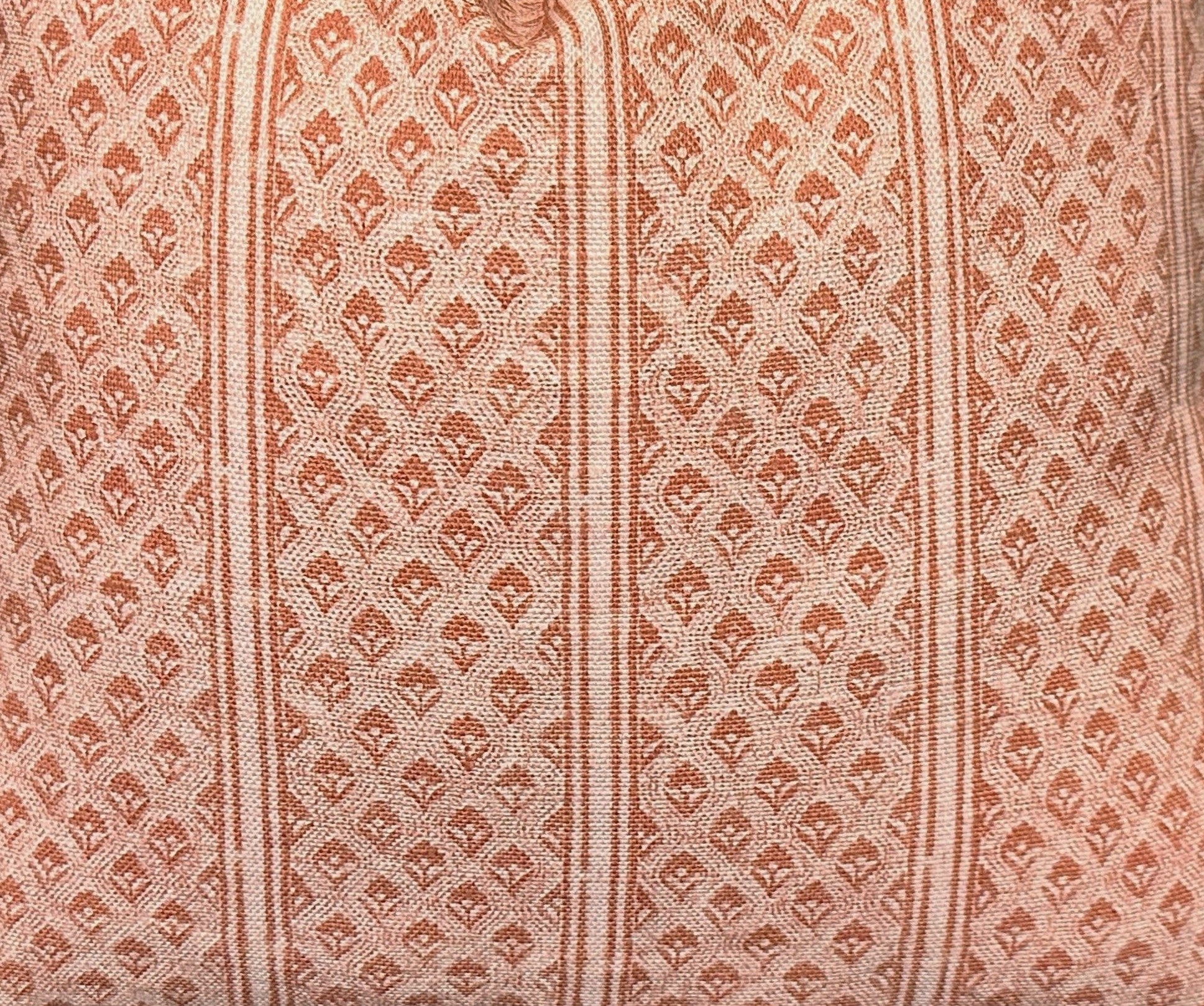 Brynn Rust Stripe Linen Pillow Cover | Neutral