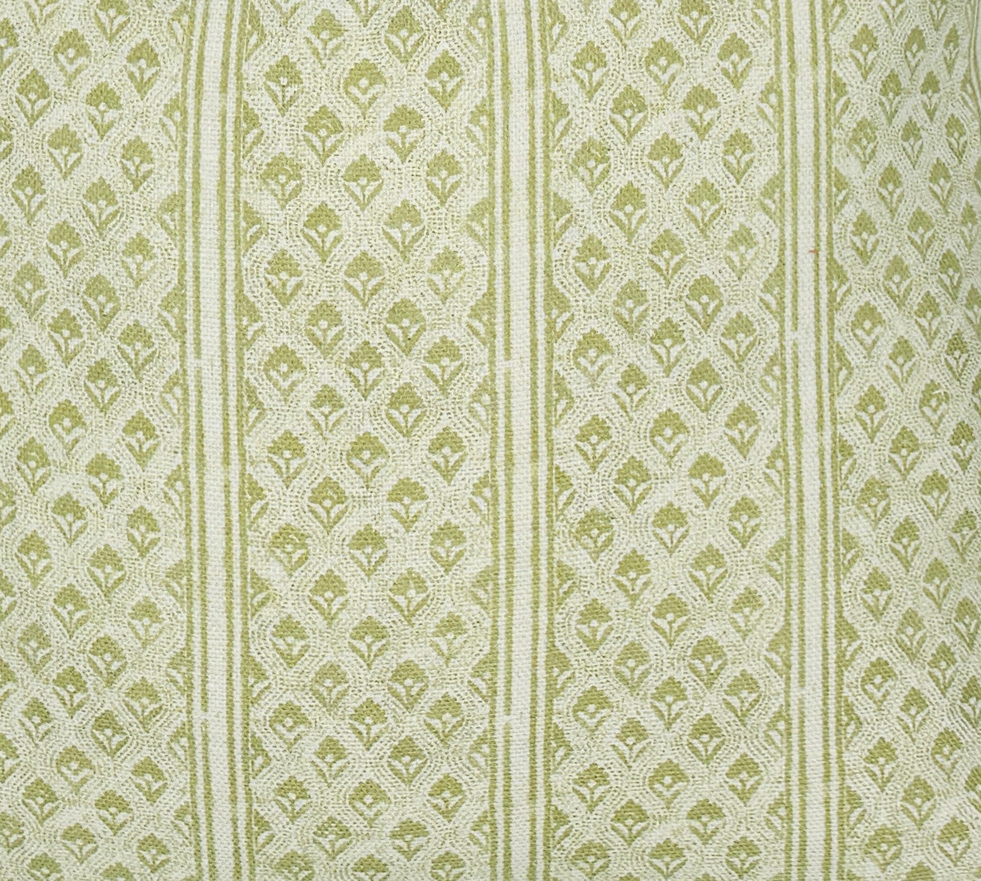 Brynn Soft Green Stripe Linen Pillow Cover | Neutral