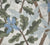Woodlands Olive Green Botanical Pillow Cover | Large Scale | Linen