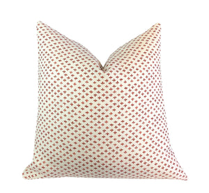 Paule Rust on Cream Pillow Cover | Small Scale Neutral