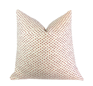 Flying Tack Collection #11 | Brynn Rust Stripe |Terra Cotta Blues Floral | Paule Rust. | 3 Pillow Covers | Pillow Combination