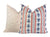 Jamie Indigo Rust Botanical Stripe Pillow Cover