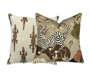 Wildlife Fire Tiger Pillow Cover