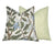 Woodlands Olive Green Botanical Pillow Cover | Large Scale | Linen