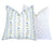 Paige Soft Blue & Green Floral Stripe Linen Pillow Cover