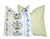 Royal Poppy Blue Floral Stripe Pillow Cover | Schumacher