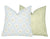 Daphne Blue and Pink Linen Pillow Cover | Blue Pink Green | Designer | High End | 1 or 2 Sided