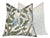 Woodlands Olive Green Botanical Pillow Cover | Large Scale | Linen