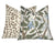 Woodlands Olive Green Botanical Pillow Cover | Large Scale | Linen