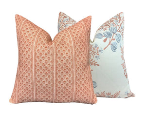 Brynn Rust Stripe Linen Pillow Cover | Neutral