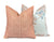 Brynn Rust Stripe Linen Pillow Cover | Neutral
