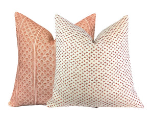Paule Rust on Cream Pillow Cover | Small Scale Neutral