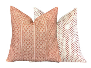 Brynn Rust Stripe Linen Pillow Cover | Neutral