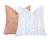 Wendy Soft Blue Floral Stripe Linen Pillow Cover | Designer | High End | Blue and Ivory