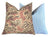 Monica Mocha Mousse Linen Pillow Cover | Mocha Mousse & Dark Plum