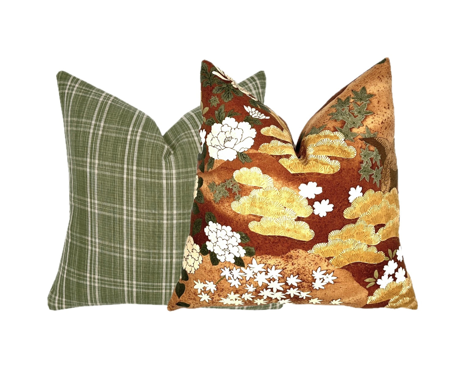 Schumacher Golden Hills Botanical Pillow Cover