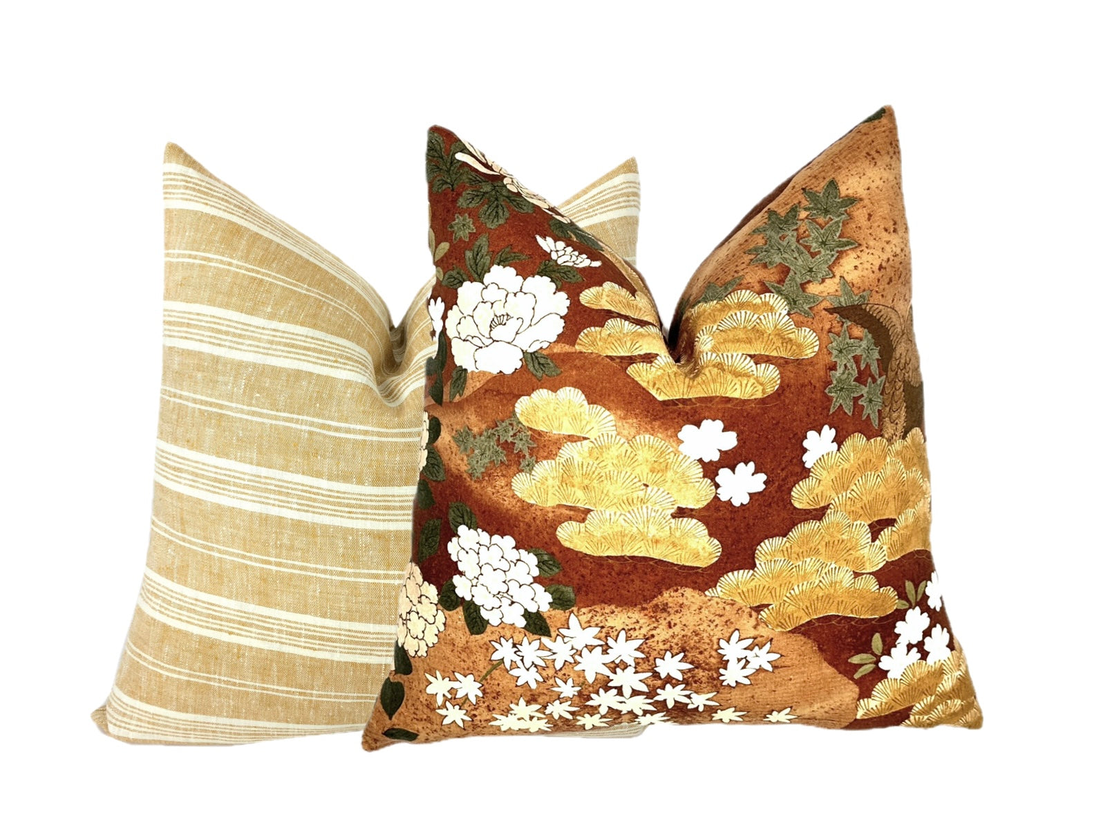 Schumacher Golden Hills Botanical Pillow Cover