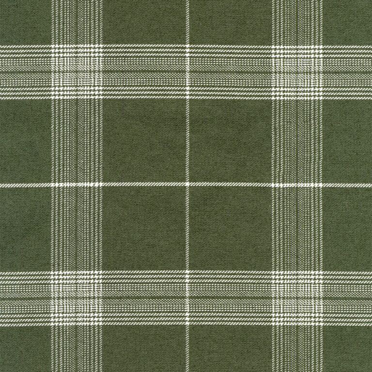 Bristol Green Plaid Pillow Cover | Olive Green | Same Fabric Both Sides