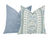 Indiennes Stripe Sea Pillow Cover | Lee Jofa | Blue and Green