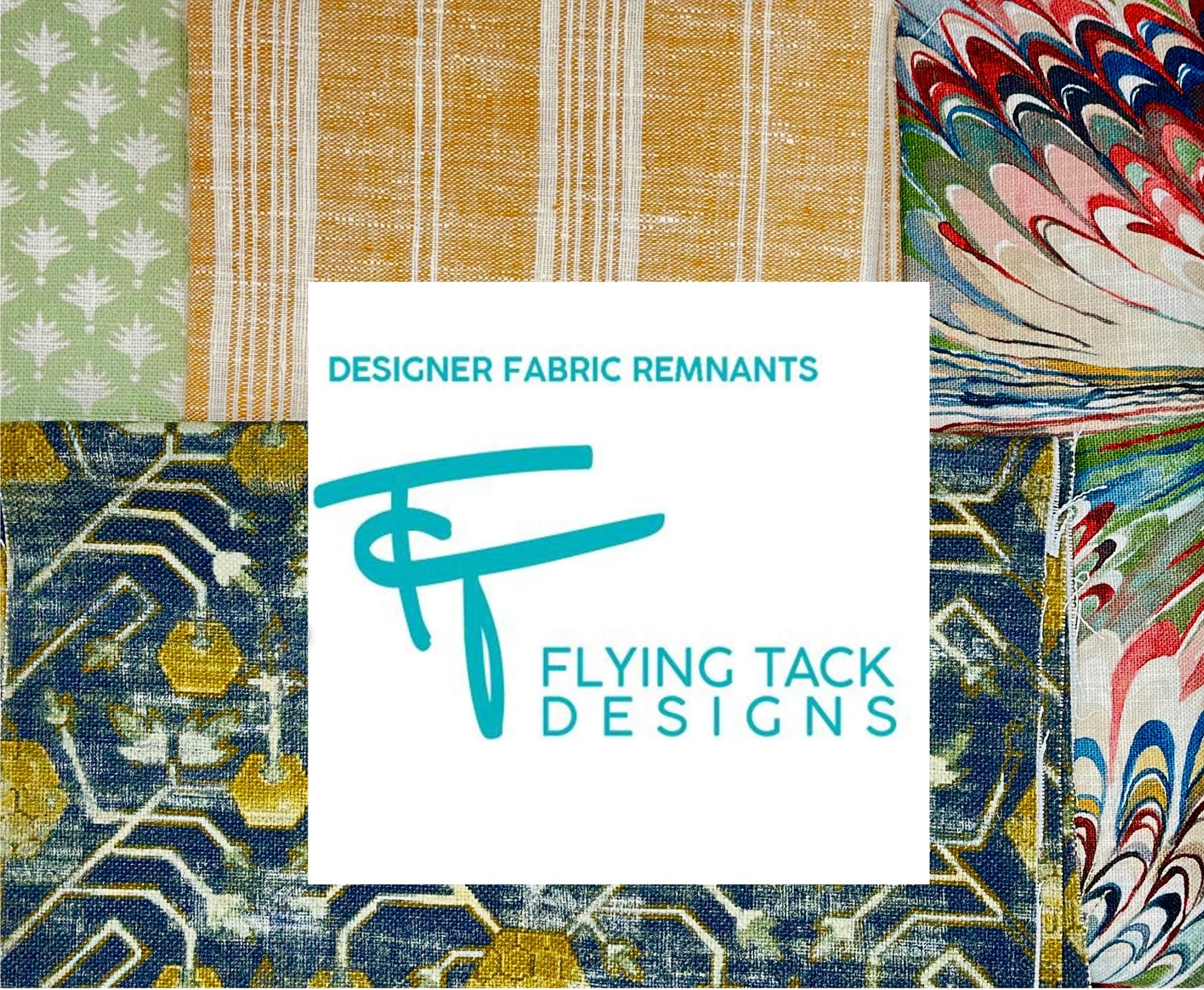 Designer Fabric Remnants - Large Swatches for Crafting and Sewing Projects