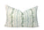 Emma Stripe Pillow Cover | Soft Sky Blue and Green on Off White Linen