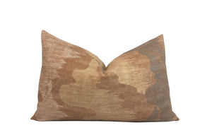 Cascadia Camel Pillow Cover | Lumbar Sizes | Neutral Saffron Tones