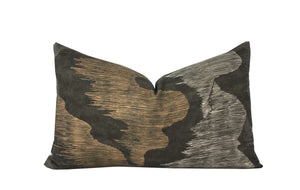 Cascadia Noir Pillow Cover | Lumbar Sizes