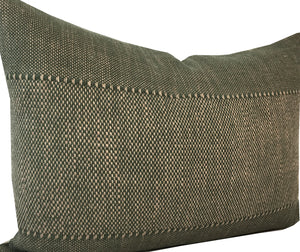 Designer Caravane Olive Green Pillow Cover | Multiple Lumbar Sizes | Oasis | Zak + Fox